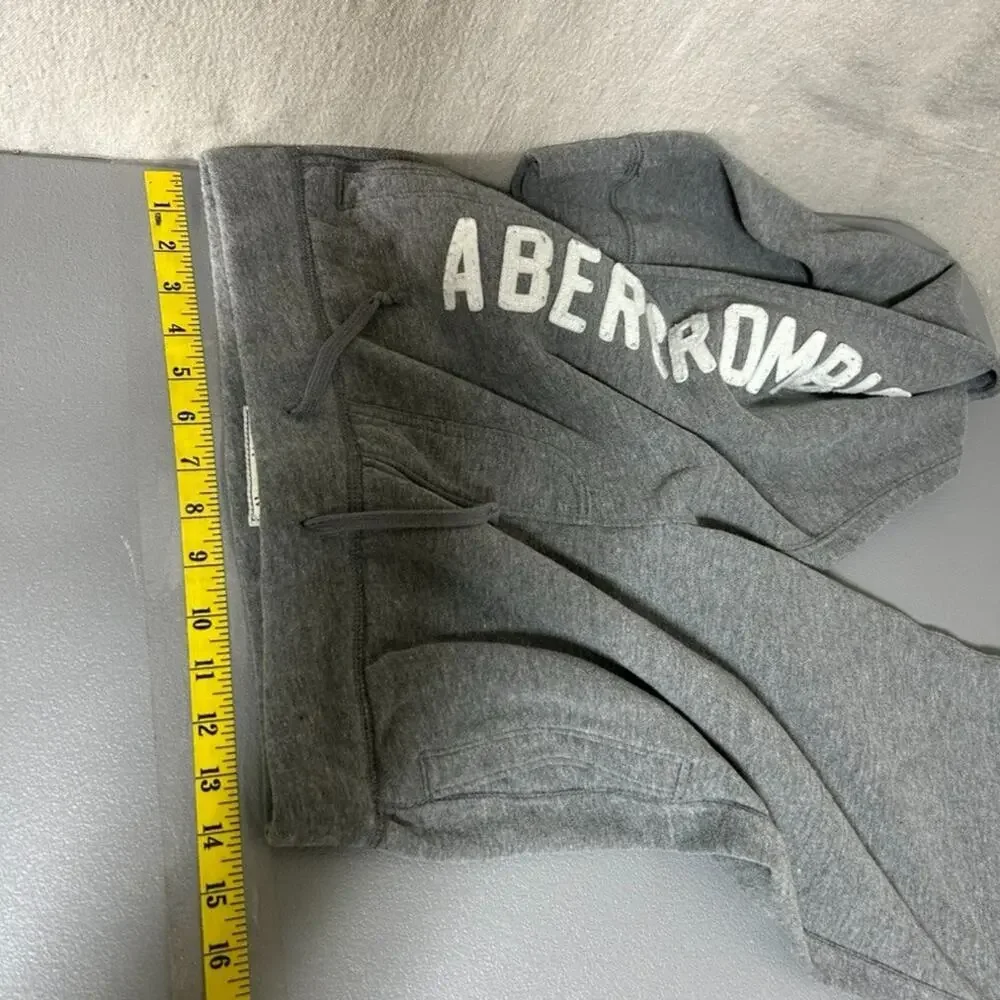 Abercrombie & Fitch Womens Gray Sweatpants Size‎ XS Spell Out Preppy Joggers